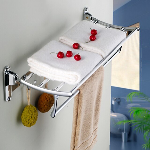  Towel Bar Contemporary Stainless Steel / Zinc Alloy 1 pc - Hotel bath Double