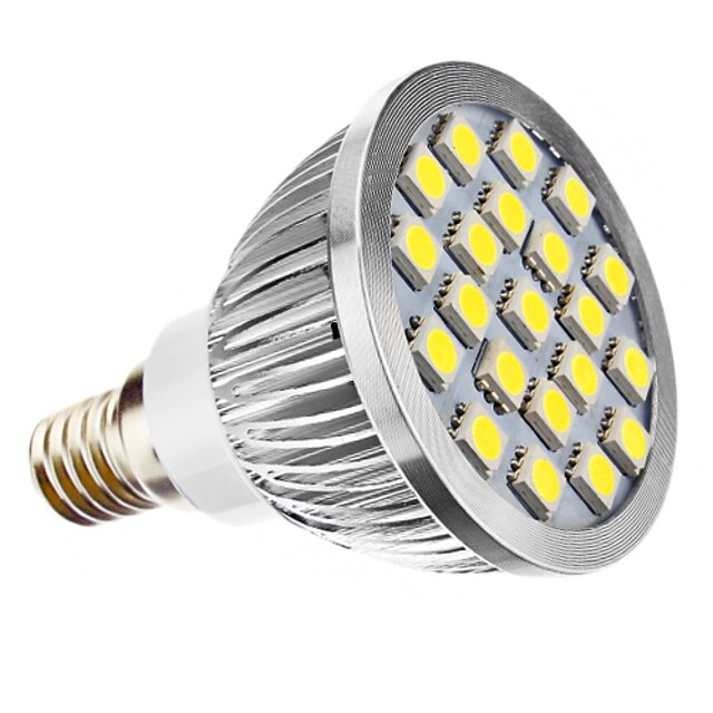  3W E14 LED Spot Lampen MR16 21 SMD 5050 240 lm Natürliches Weiß AC 220-240 / AC 110-130 V
