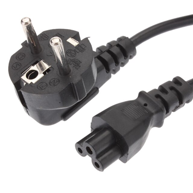  Power Cable Standard EU Power Extension Cable Black(1.2M)