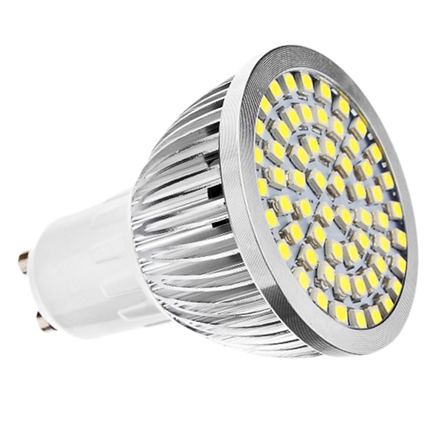 6500 lm GU10 LED Spotlight MR16 60 leds SMD 3528 Natural White AC 110-130V AC 220-240V