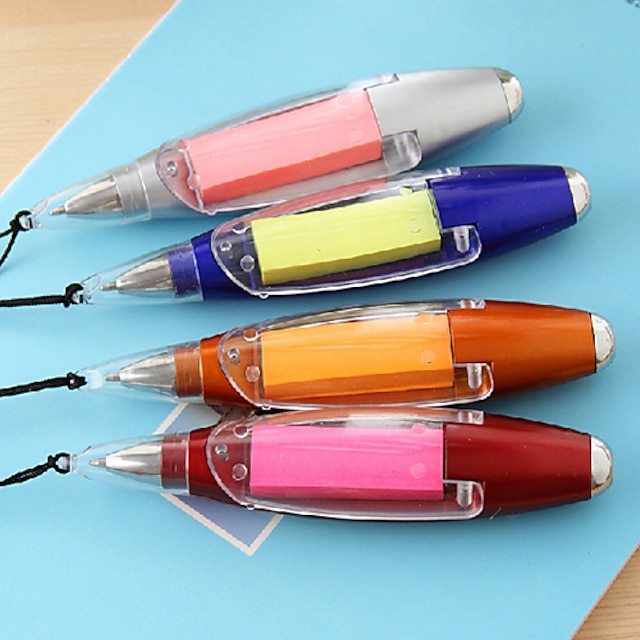  Penna Penna Penne a sfera Penna, Plastica Blu Colori inchiostro For Materiale scolastico Attrezzature da ufficio Confezione
