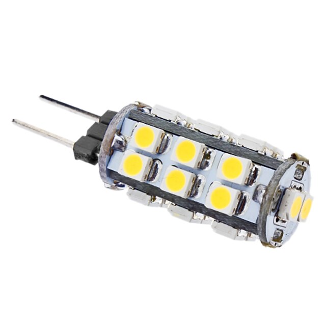  1W G4 LED-kornpærer T 26 SMD 3528 50 lm Varm hvit AC 12 V