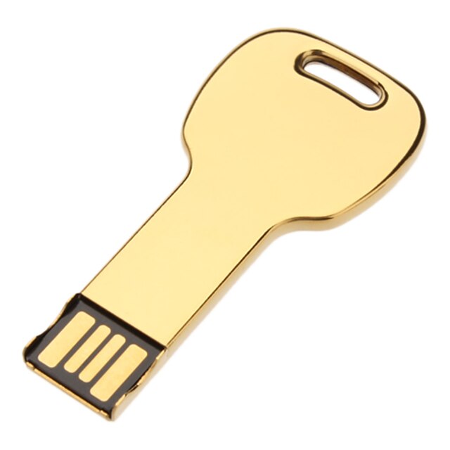  32 GB-os fém kulcs típus USB flash drive lánccal lyukas (vegyes színek)