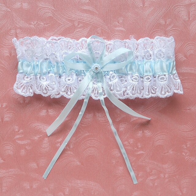  Lace / Satin Classic Wedding Garter With Crystal / Rhinestone Garters Wedding / Special Occasion