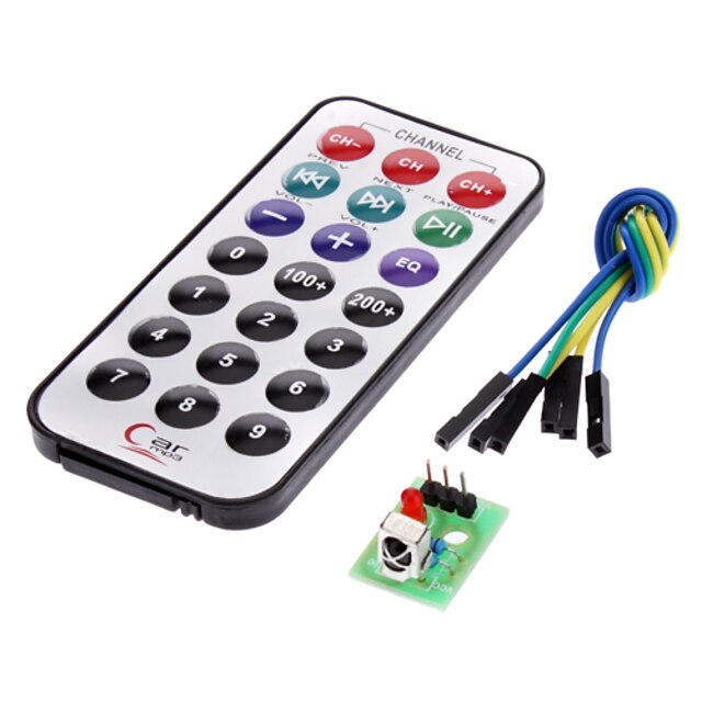  IR-modtager modul kit til trådløs fjernbetjening (til Arduino) (1 x CR2025)