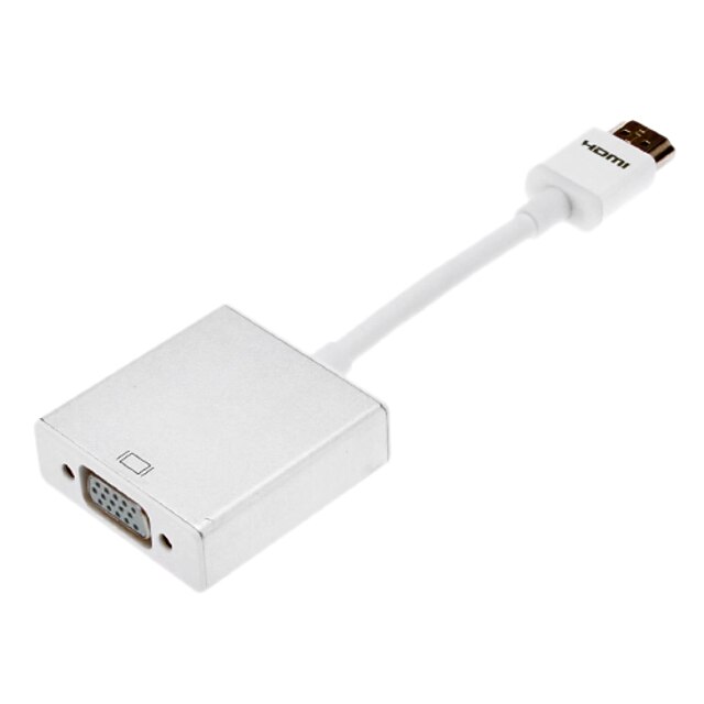  D & S HDMI til VGA kabel til MacBook / TV / DVD / PC / Set Top Box / projektor (15cm, CE FCC RoHS)