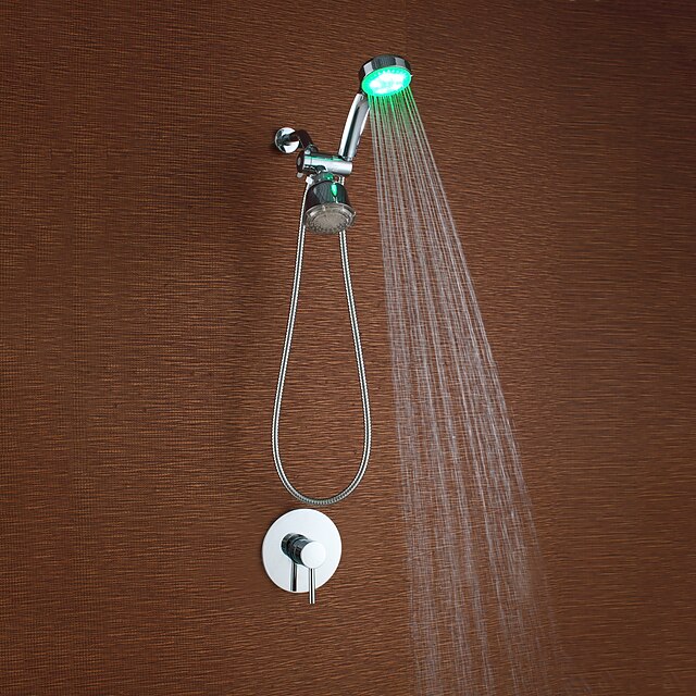  Shower Faucet - Contemporary Chrome Shower System Ceramic Valve