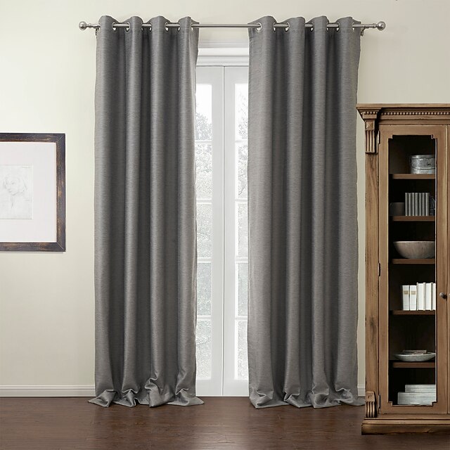 Custom Made Blackout Blackout Curtains Drapes Two Panels For Living ...