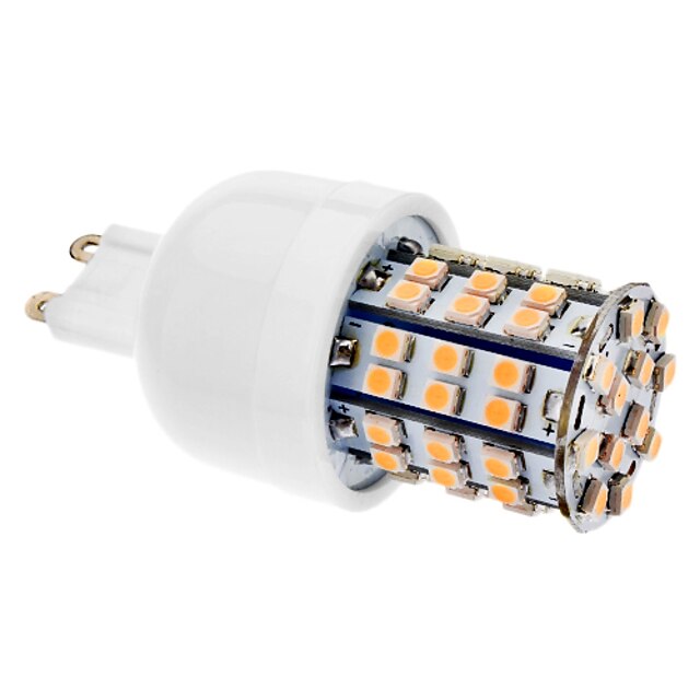  4W G9 LED corn žárovky T 60 SMD 3528 270 lm Teplá bílá AC 220-240 V