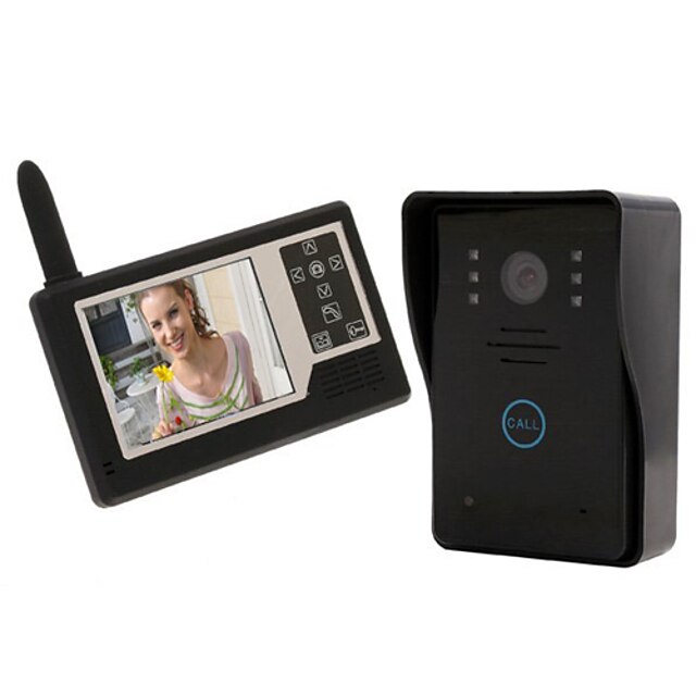  Wireless Photographed 3.5 inch TFT LCD Monitor One to One Video Doorphone Doorbell 1/4