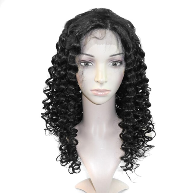 Lace Front 100% Indian Remy Hair 20 Inch Curly Hair Wig
