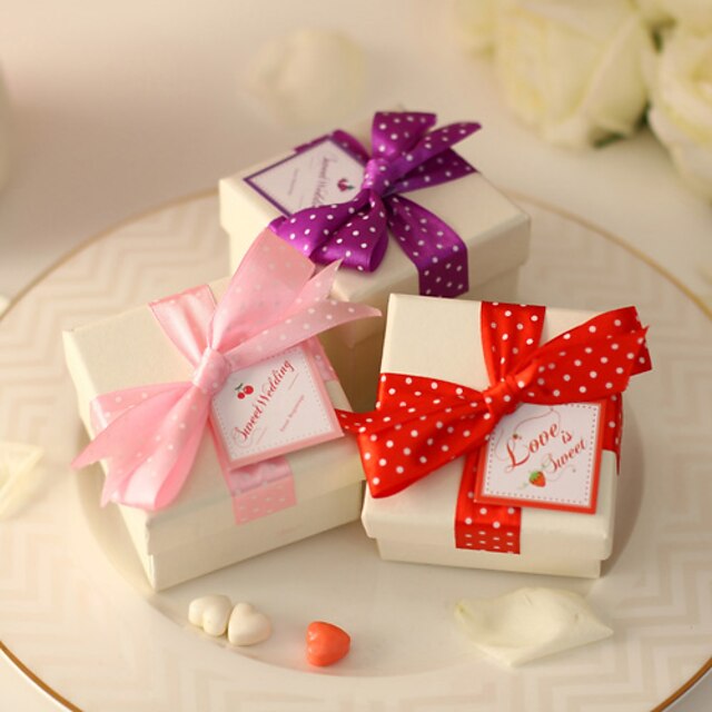  12 Piece/Set Favor Holder - Cuboid Card Paper Favor Boxes Non-personalised