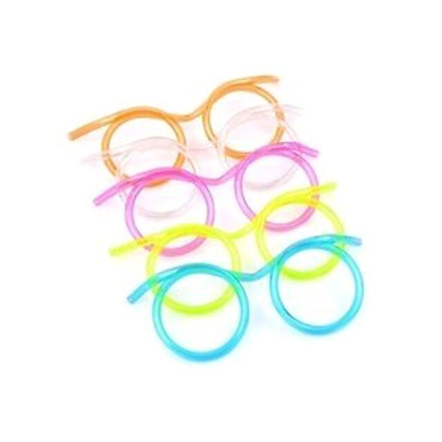  Glasögon Design Straw (slumpvis färg)