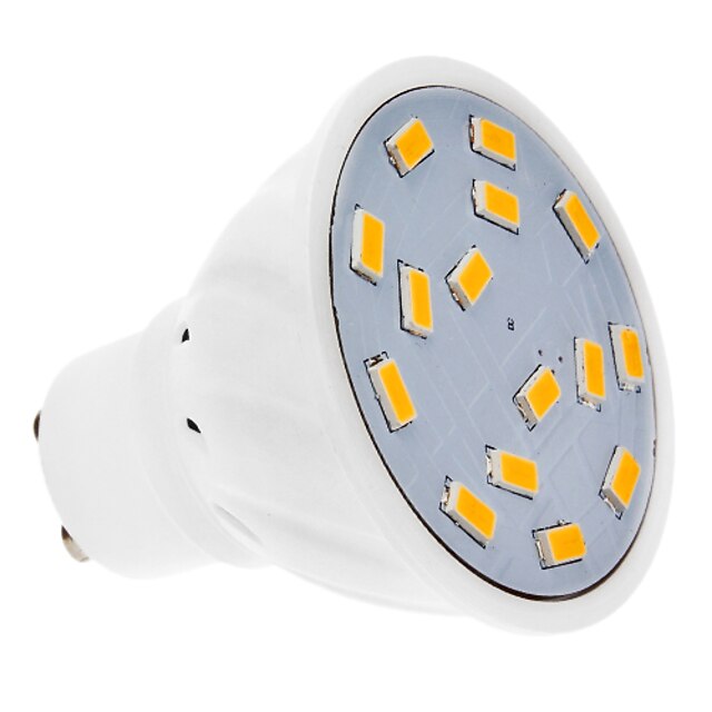  4W GU10 Lâmpadas de Foco de LED 15 SMD 5730 300-330 lm Branco Quente AC 220-240 V
