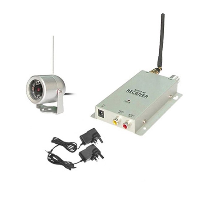  1.2g hz wireless sistema de câmera de segurança (câmeras de visão noturna + receptor)