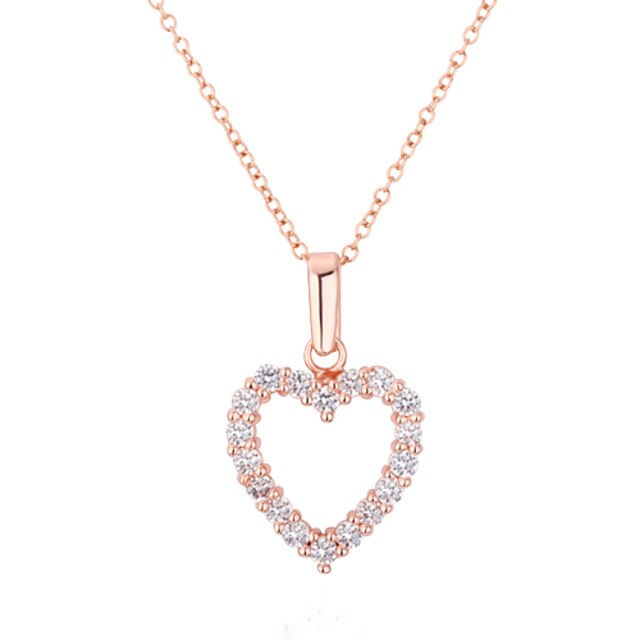  Cubic Zirconia Pendant Necklace Zircon Alloy Necklace Jewelry For Casual