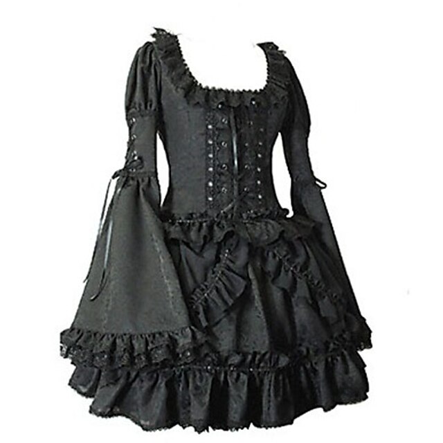  Šaty Gothic Lolita Šaty Límeček Bavlna Kostýmy / Short Length