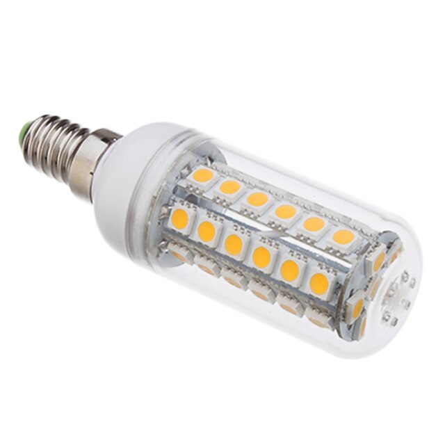  5 W LED-kolbepærer 350-380 lm E14 T 48 LED Perler SMD 5050 Varm hvid 220 V
