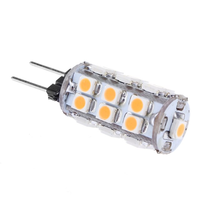  1W G4 LED-kolbepærer T 24 SMD 3528 80 lm Varm hvid Vekselstrøm 12 V