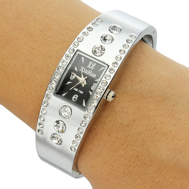  Dámské Módní hodinky Náramkové hodinky imitace Diamond Křemenný Kapela Třpyt Náramek Stříbro