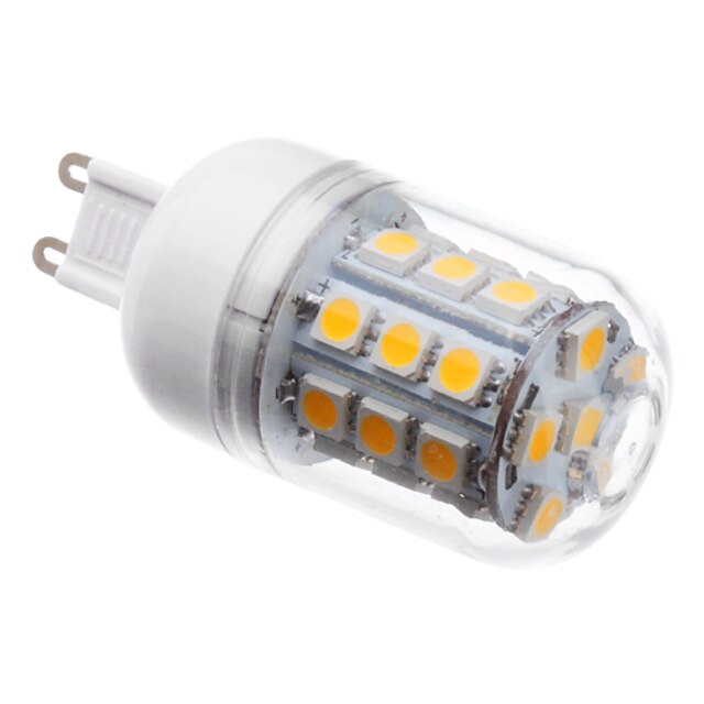  3 W LED-kolbepærer 3000 lm G9 T 30 LED Perler SMD 5050 Varm hvid 220-240 V