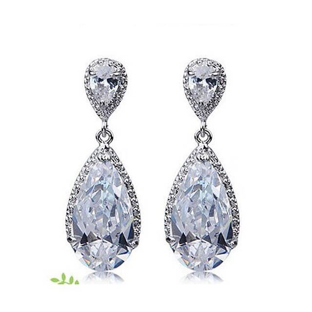  Women's Cubic Zirconia Drop Earrings Earrings Fashion Earrings Jewelry Clear For Daily