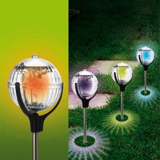  Outdoor Solar Color Changing Led Floating Lights Ball Pond Path Lawn Stake Lamp(Cis-57179)