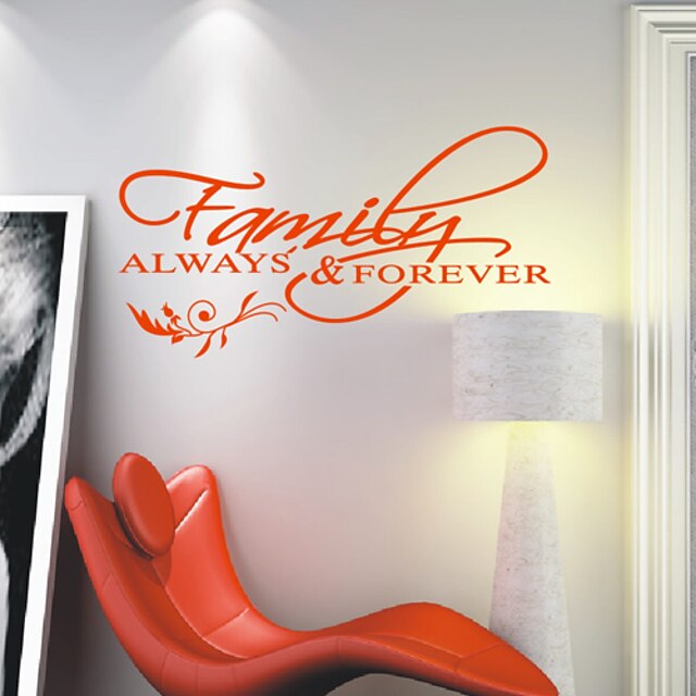  Family Always & Forever Wall Stickers