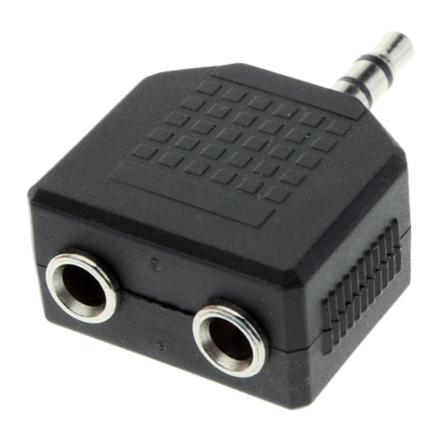  3.5mm mâle à femelle double de Split Audio Adapter
