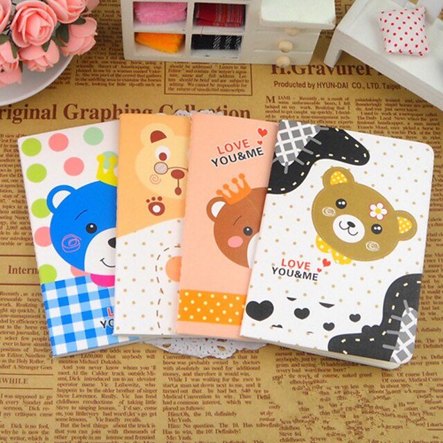  Cartoon Bear Series Small Notebook