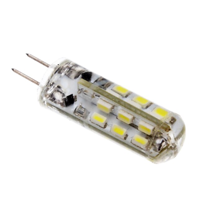  1 W LED-maïslampen 100-120 lm G4 T 24 LED-kralen SMD 3014 Koel wit 12 V