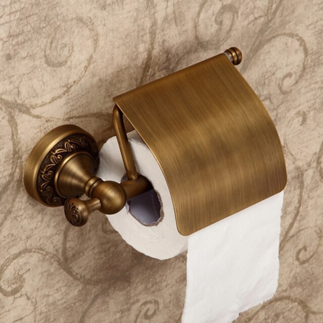  Toilet Paper Holders Antique Brass 1 pc - Hotel bath