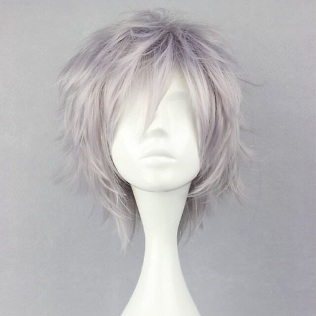  Final Fantasy Hope Estheim Cosplay Wigs Men's 12 inch Heat Resistant Fiber Anime Wig