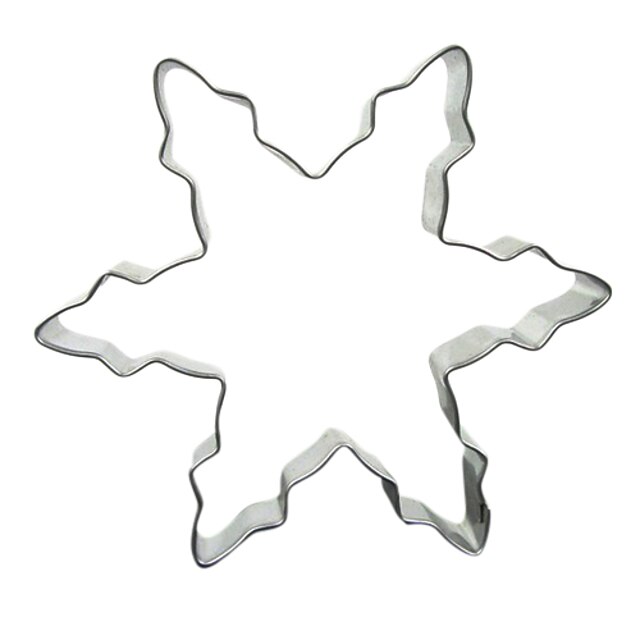  Cookie Cutter for Cookie, Stainless Steel Snowflake Shaped