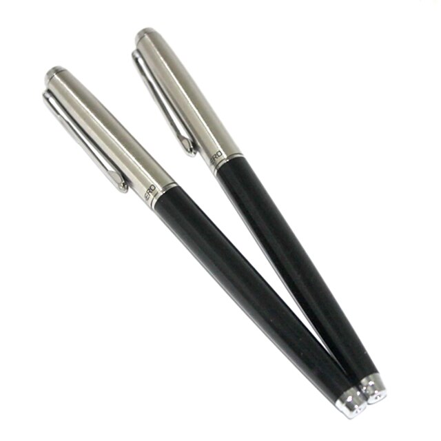  Thin Rod Portable Fountain Pen for Study and Business(Black)