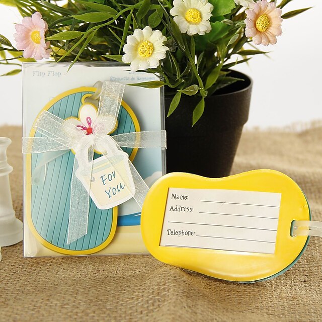  Wedding / Bridal Shower / Baby Shower Rubber Luggage Tags Beach Theme