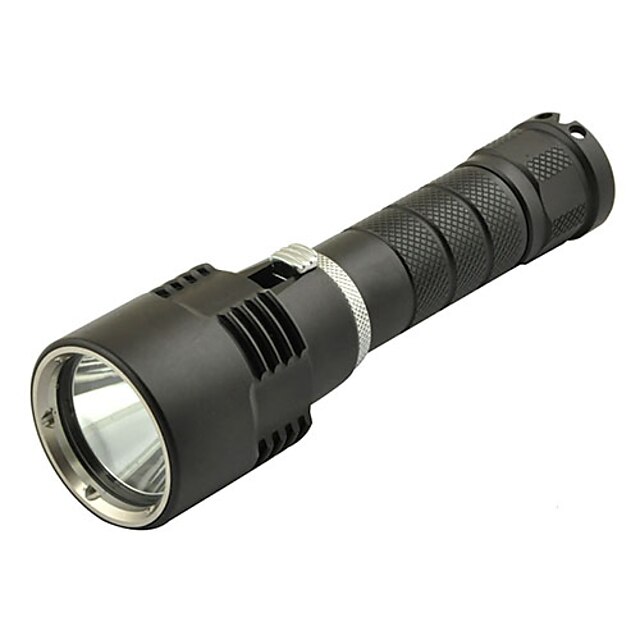  LT mono-mode CREE L2 Super Bright LED Flashlight Plongée (980lm, 1x18650, Noir)