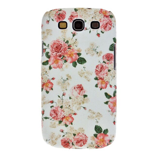  Plum Blossom Style Farverige Flower Design Plastic Tilbage Case for Samsung Galaxy S3 i9300