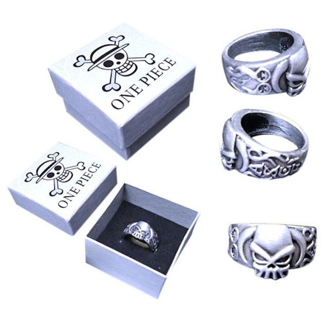  Schmuck Inspiriert von One Piece Portgas D. Ace Anime Cosplay Accessoires Ring Aleación Herrn heiß Halloweenkostüm