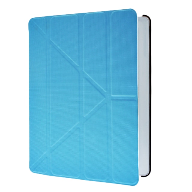  Auto Sleep og Wake-up Blå PU Full Body Case med Smart Cover, Stand og Inner Flok beskyttelse til iPad 2/3/4