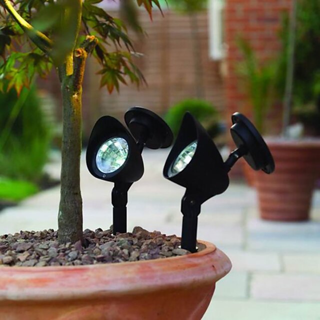  3-LED Outdoor Solar Powered Landscape Spot Light LED Yard Garden Path Lawn Lamp