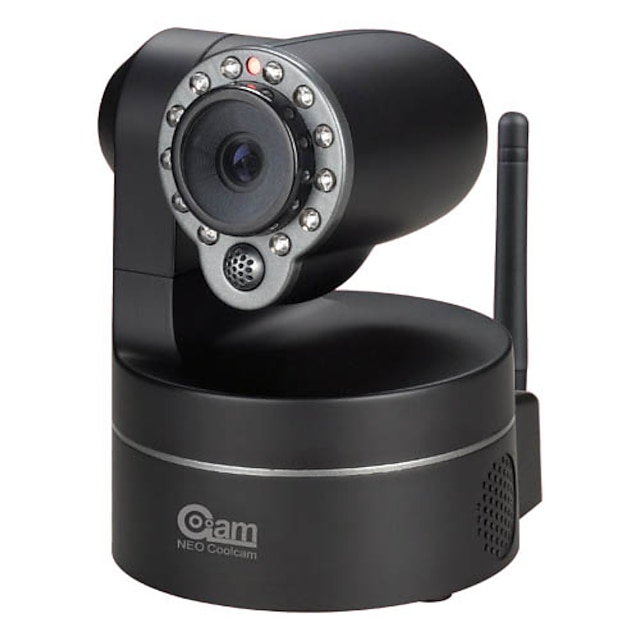  coolcam - 300k pixel wireless pan tilt telecamera ip (visione notturna, iphone supportato), p2p