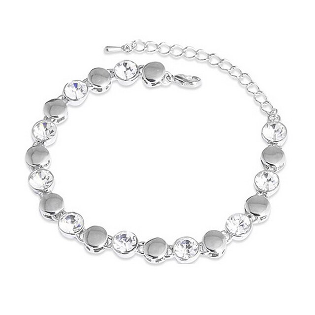  Tennis Alloy Bracelet Jewelry Silver For Party Special Occasion Birthday Gift Daily Casual