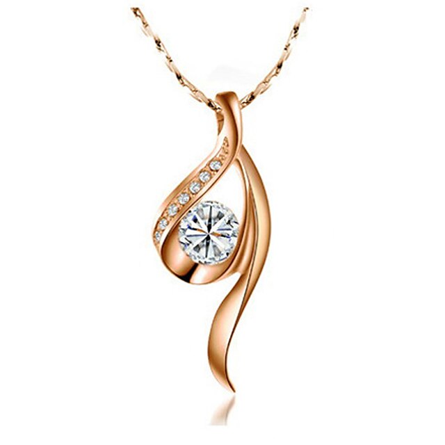  Charming Alloy With Cubic Zirconia Women's Necklace(More Colors)
