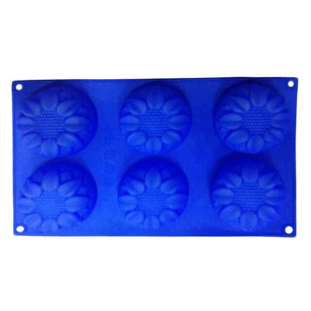  Lotus Shaped Bread Cube Tray Silicon Food Mold with 6 Lattices