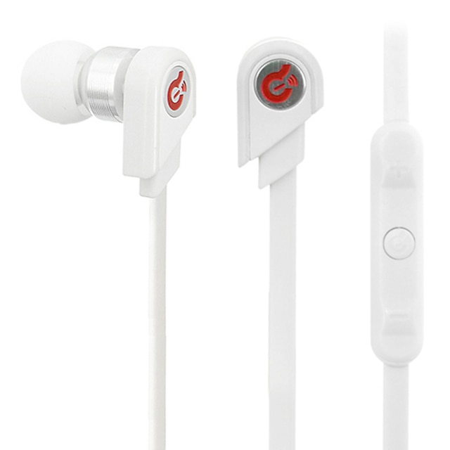  Lettergreep G02-002 stijlvolle in-ear oortelefoon Control for Android Phone-Wit