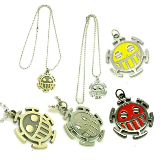  Jewelry Inspired by One Piece Trafalgar Law Anime Cosplay Accessories Necklace Alloy Men's Hot Halloween Costumes