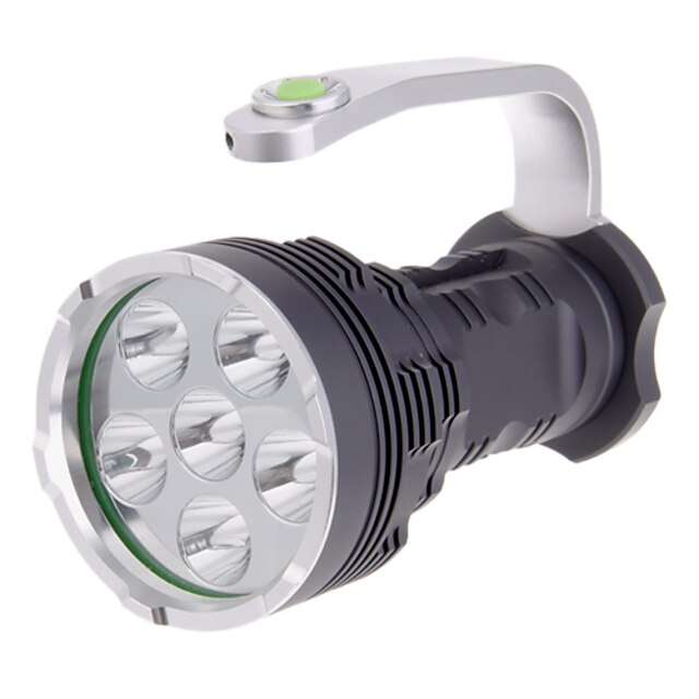 Lanternas LED 6000 lm Cree® XM-L T6 6 Emissores Uso Diário Polícia / Militar Viajar / Liga de Alumínio / 5 (Alto > Médio > Estroboscôpico > SOS)