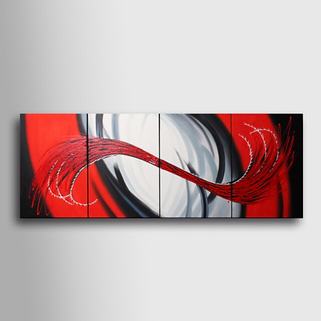  Oil Painting Hand Painted - Abstract Canvas Four Panels