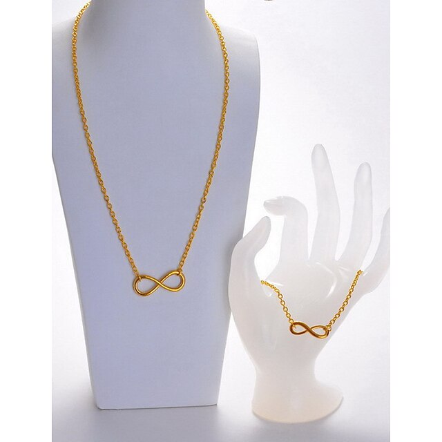  Jewelry Set Women's Birthday / Gift / Party / Daily / Special Occasion Jewelry Sets Alloy Necklaces / Bracelets / Earrings Gold